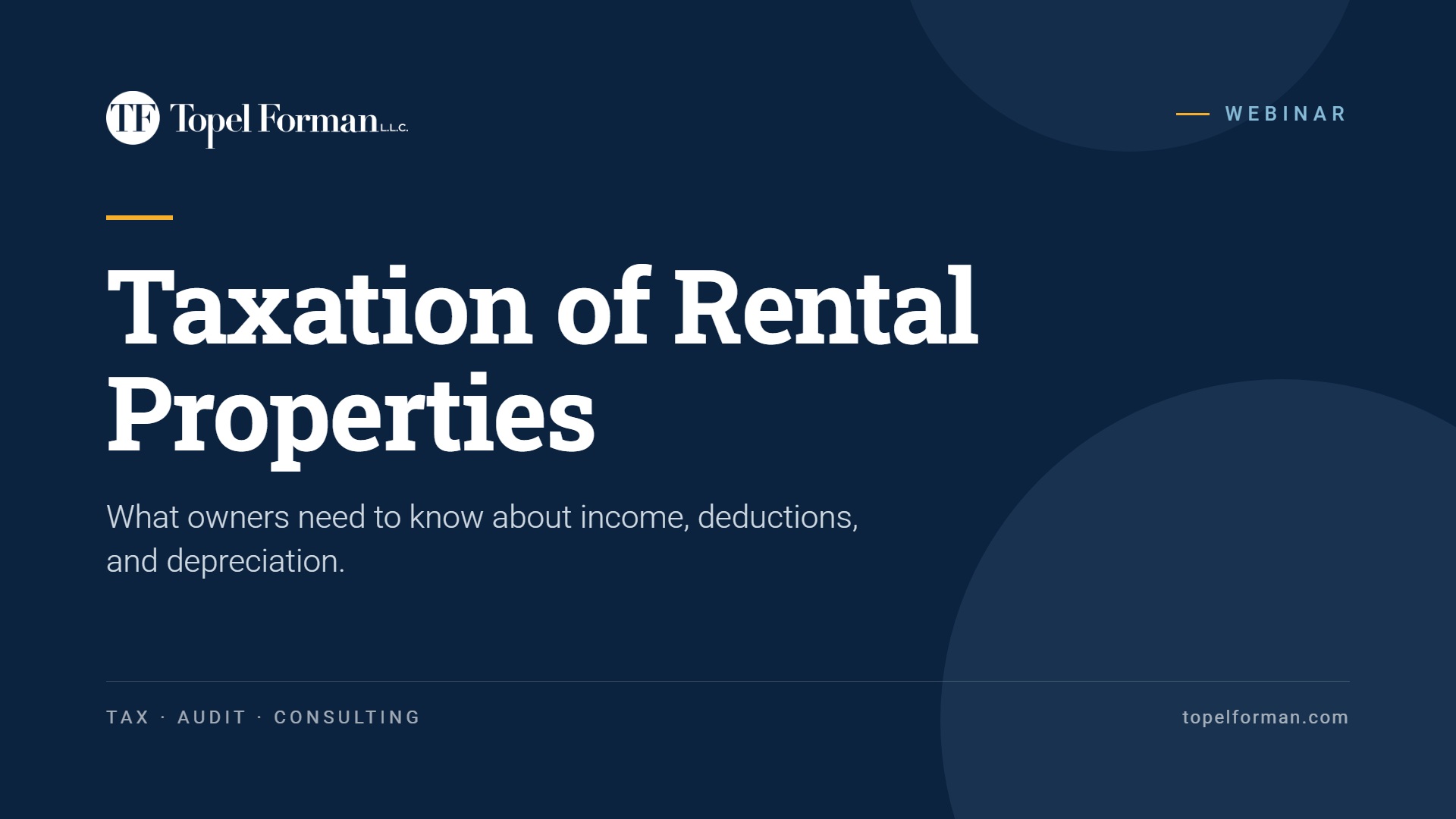 I’m a Landlord – Taxation of Short-Term, Long-Term, and Vacation Home Rentals