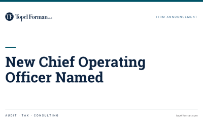 Lisa Blechman Named Chief Operating Officer at Topel Forman